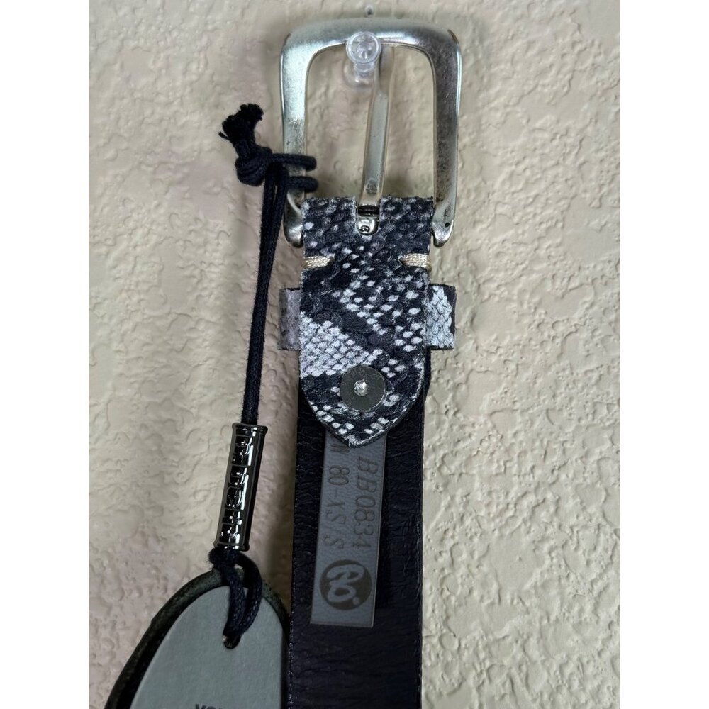 B. Belt Snake Print Leather Bona Women's Size XS/S - Picture 6 of 10